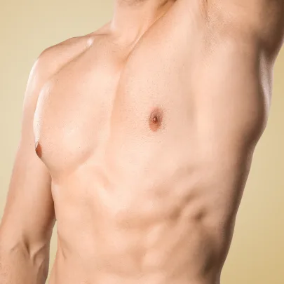 Strefa męska w Kashmir Spa - zdjęcie przedstawia mężczyznę z wydepilowana pachą i torsem